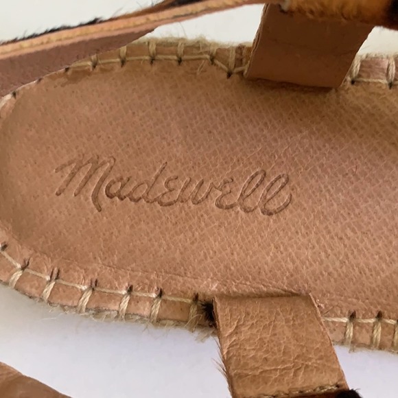 NEW Madewell Animal Print Malia Calf Hair Espadrilles - Picture 6 of 10